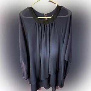 Women’s navy blue dress top xxl